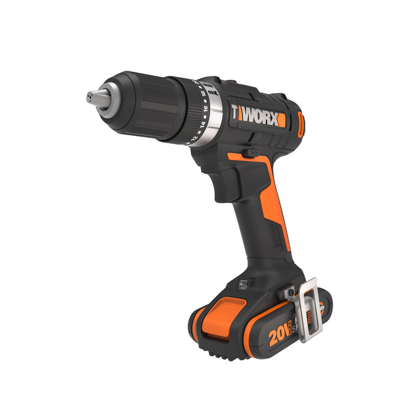Worx 20V Brushed Cordless Impact Drill 1 x 2.0Ah