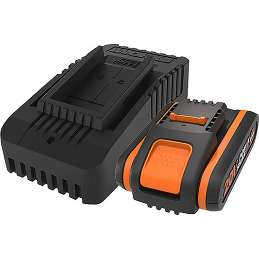 Worx 20V Charger and 2.0Ah Battery Starter Kit