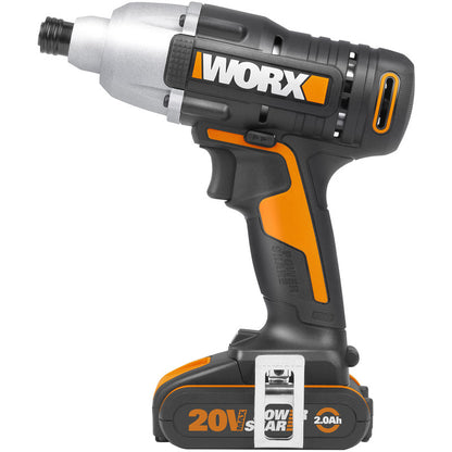 Worx 20V Cordless Impact Driver 1 x 2.0Ah