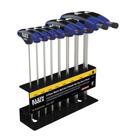 Klein T-handle Ball-end Hex Keys - Metric