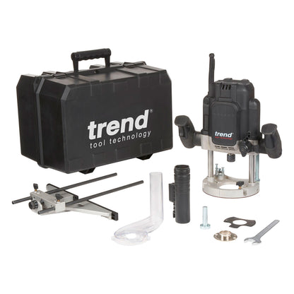 Trend T12EK 1/2" Variable Speed Plunge Router 2300W (240V)