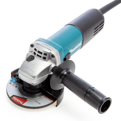 Makita 9557NBR 4.5 inch/115mm Angle Grinder with Grinder Disc 240V