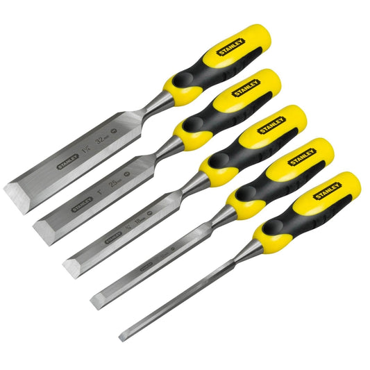 STANLEY 2 16 885 5 Piece Dynagrip StrikeCap Chisel Set